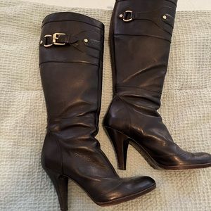 Burberry Black Knee High Boots